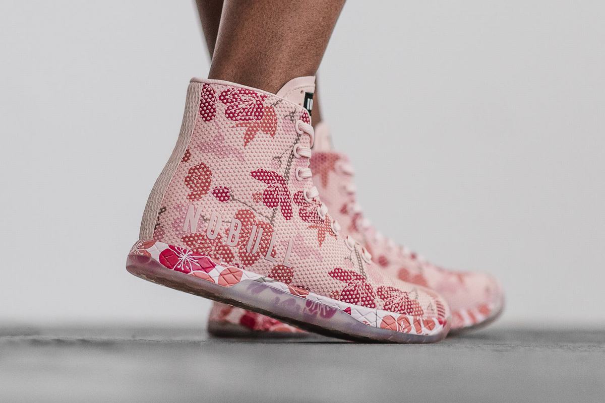 Nobull Superfabric High-Top Women's Trainers Pink | Australia (AD4106)